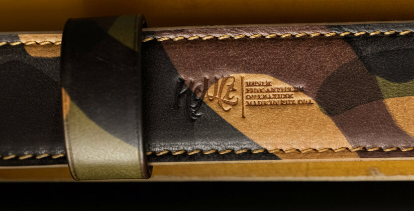 Camouflage Leather Belt
