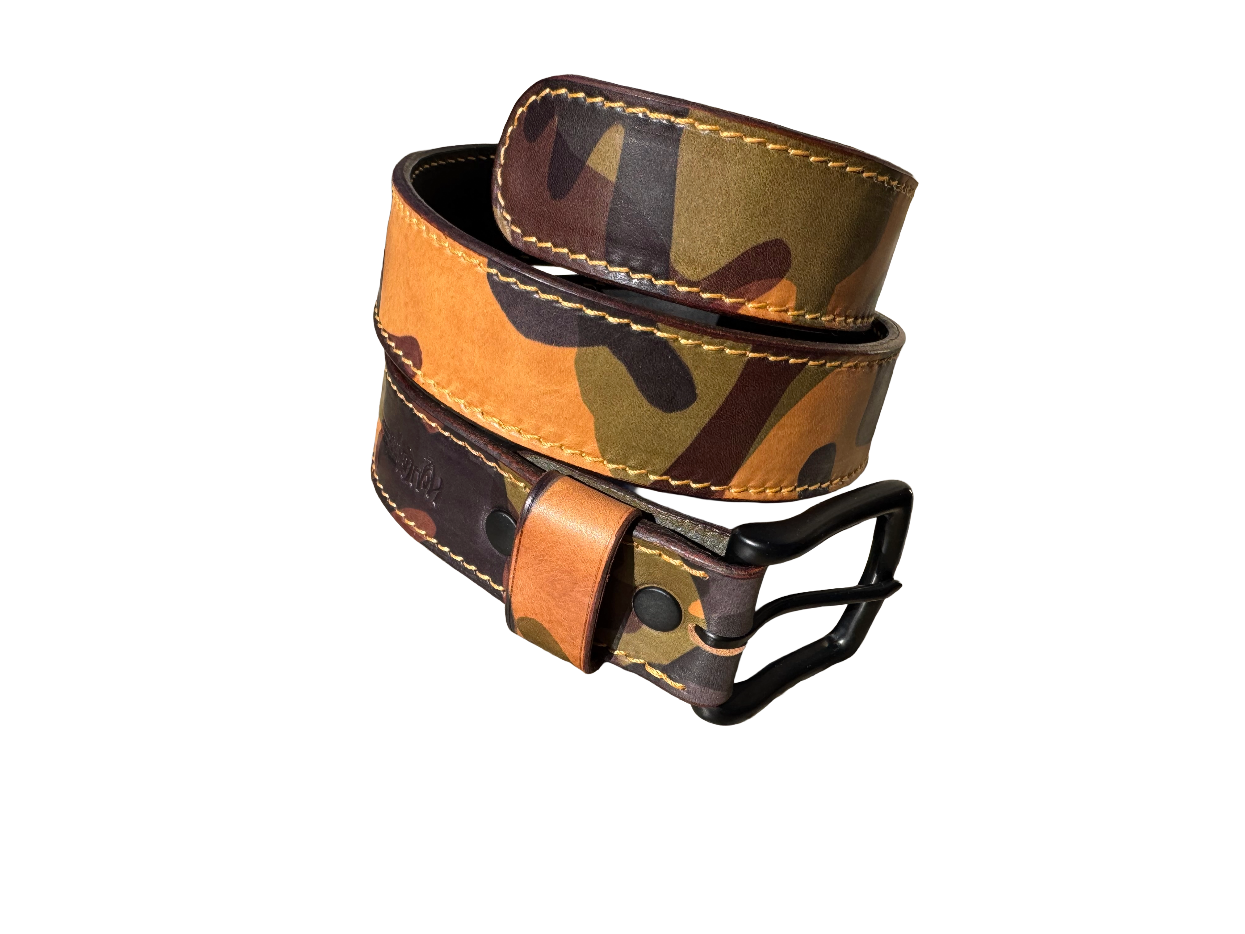 Camouflage Leather Belt